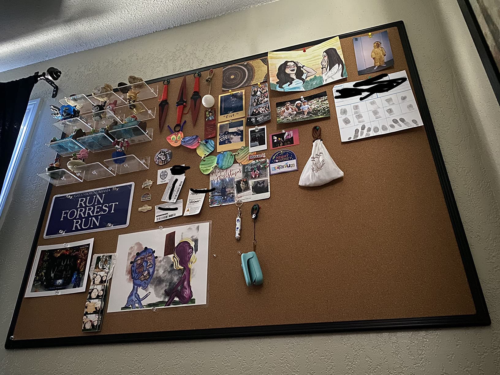Board2by Bulletin Board 48 x 36, Black Aluminium Framed 4x3 Corkboard , Large Wall Mounted Notice Board with 18 Push Pins for School, Home & Office customer photo 2
