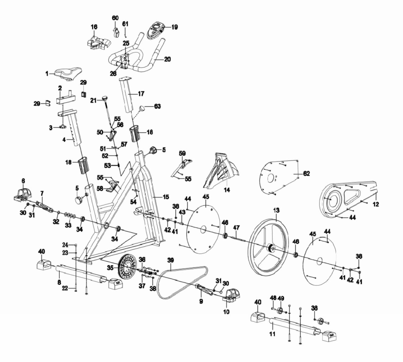 YOSUDA PRO Magnetic Exercise Bike 350 lbs Weight Capacity - Indoor Cycling Bike Stationary with Comfortable Seat Cushion, Silent Belt Drive 010C customer photo 2