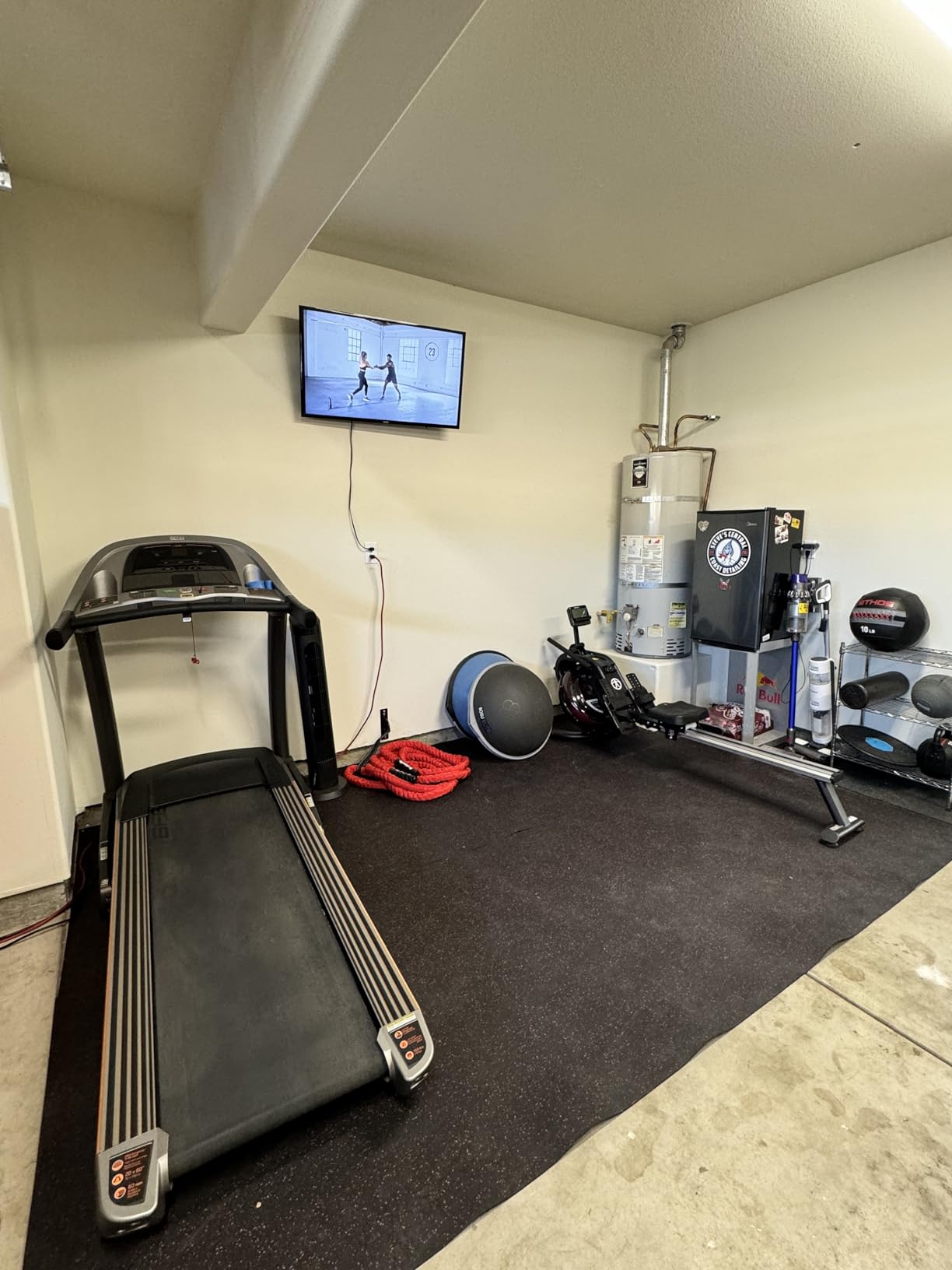 Battle Rope 1/1.26/1.5/2 Inch Diameter, Pink 30FT/40FT/50FT Exercise Workout Ropes for Home Gym Heavy Weighted Training Rope for Working Out customer photo 1