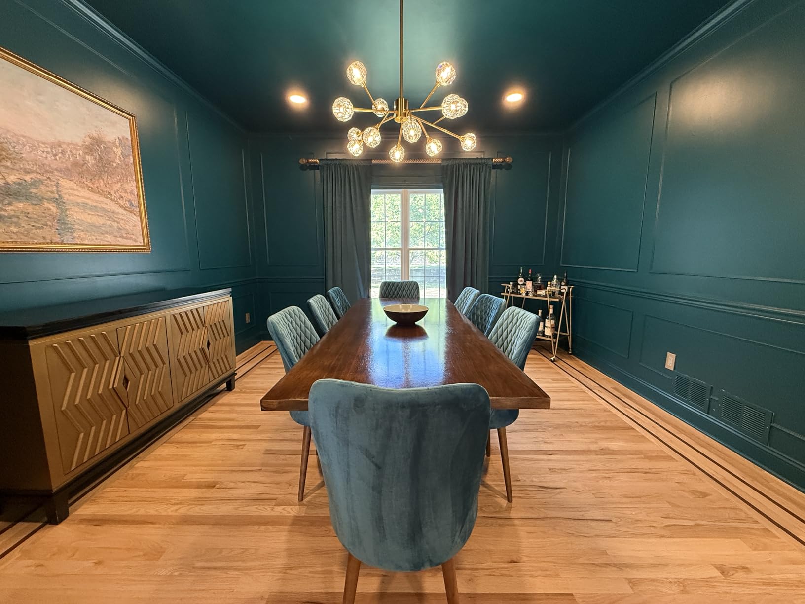 Sputnik Chandeliers for Dining Room Light Fixtures, Modern Crystal Chandeliers for Living Room, 15 Lights Gold Mid Century Brass Lighting Fixtures for Kitchen Island Bedroom Entryway customer photo 1