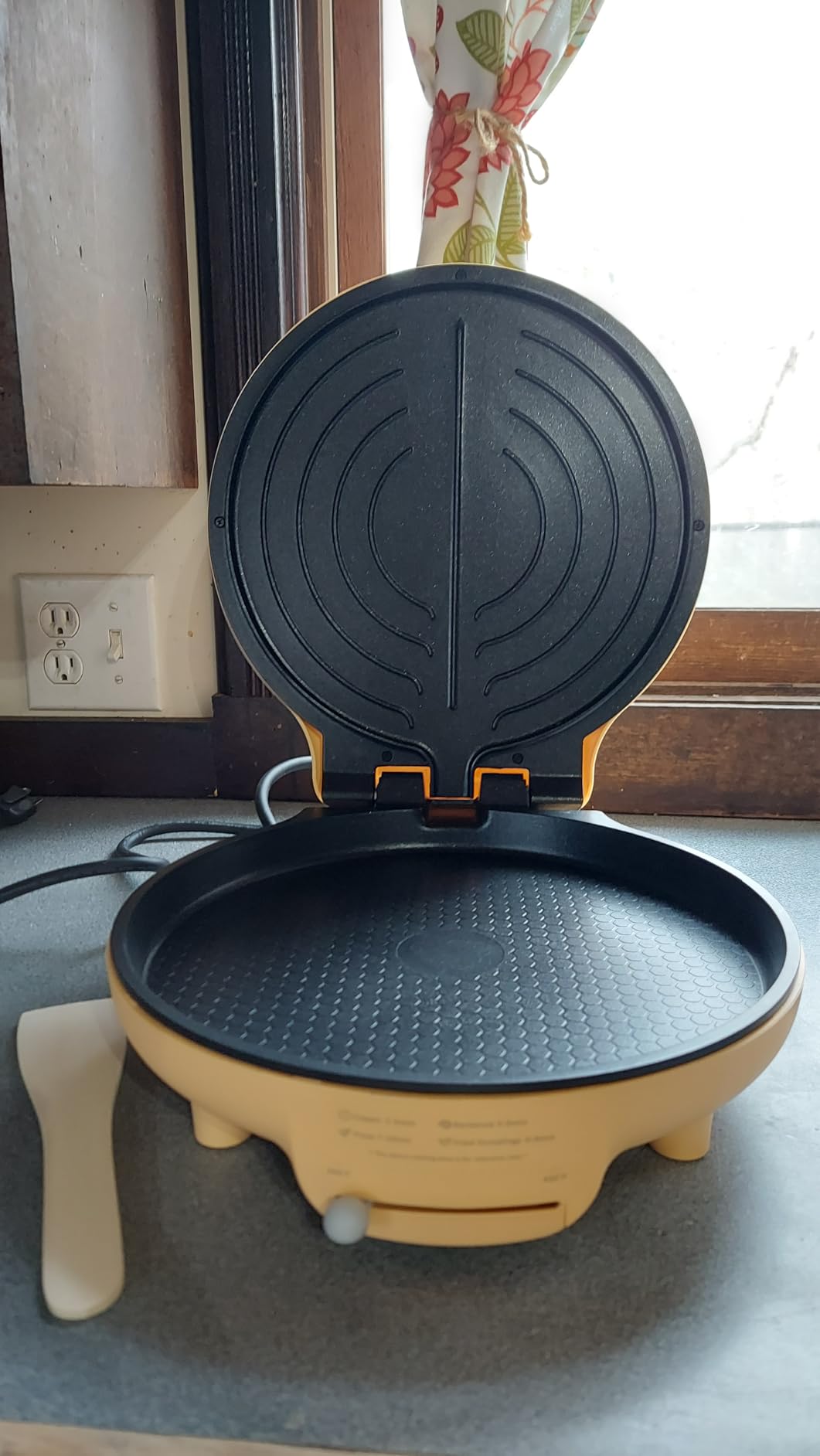 Bear 11.8'' 1500W Electric Smokeless Indoor Grill with Adjustable Temp, Quesadilla Maker Nonstick Pan for Breakfast, Lunch, Dinner customer photo 2