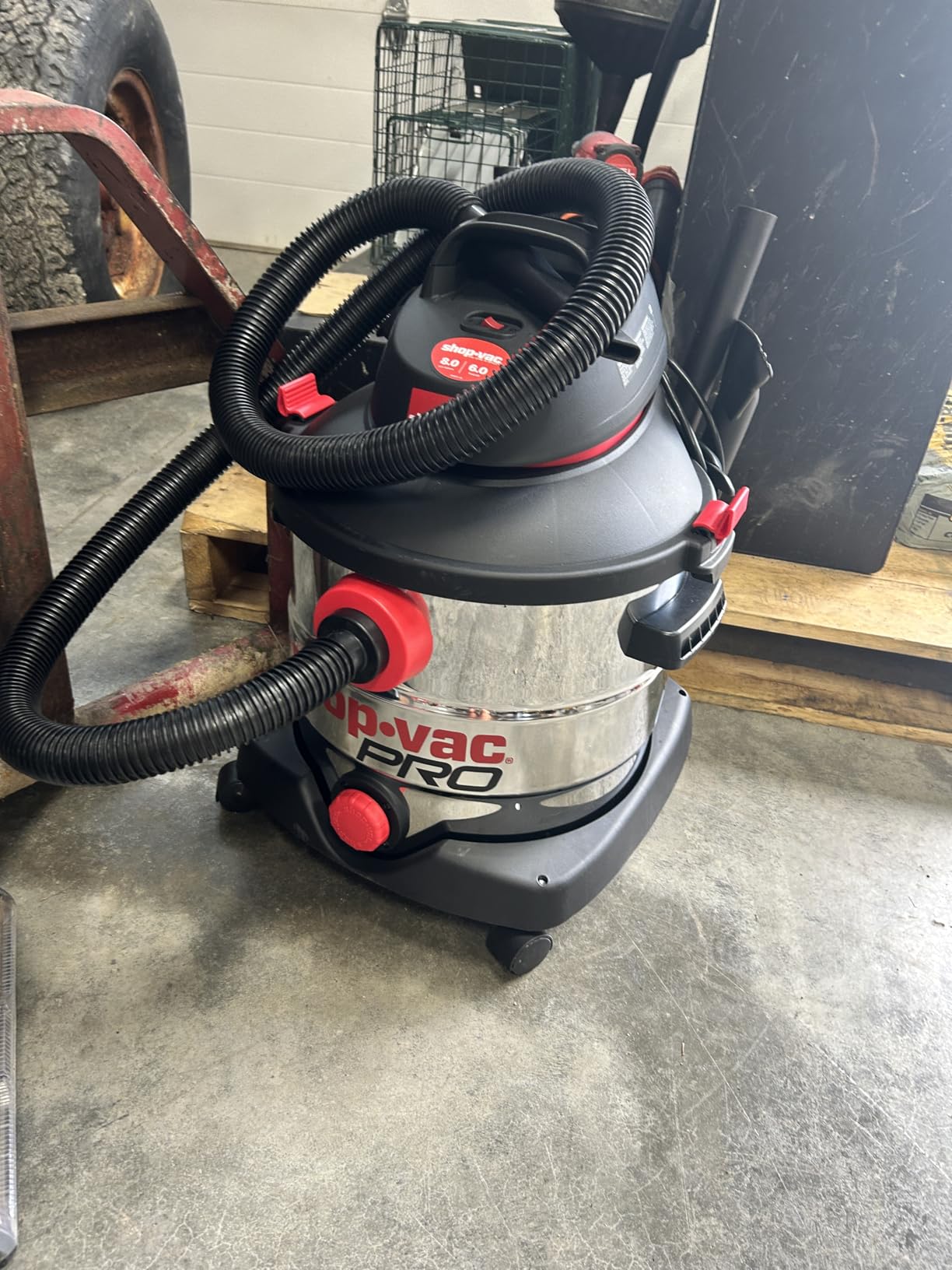 Shop-Vac 12 Gallon 6.0 Peak HP Wet/Dry Vacuum, Stainless Steel Tank, 3 in 1 Function Portable Shop Vacuum with Attachments, Drain Port customer photo 1