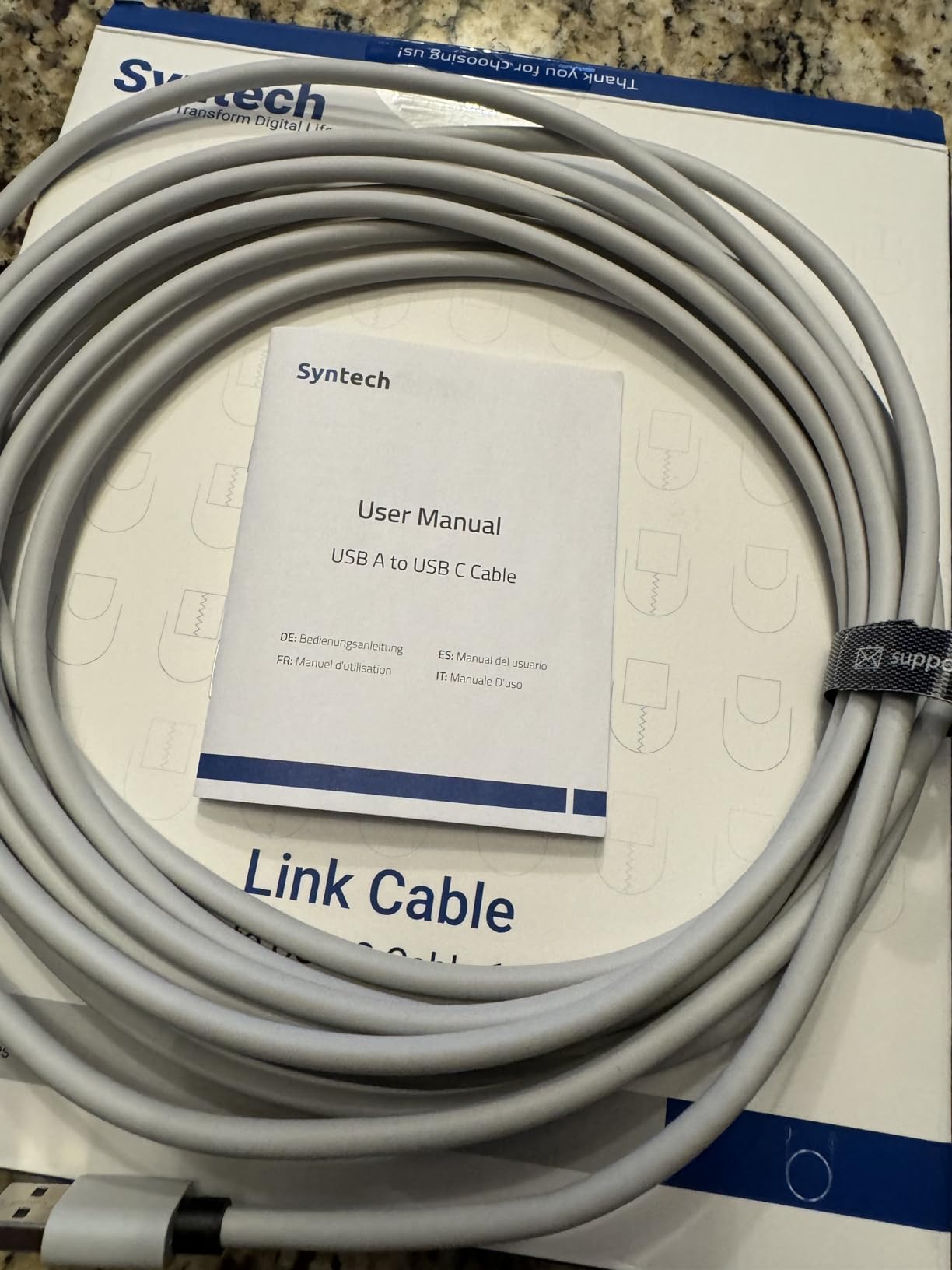 Syntech Link Cable 16FT for PCVR Compatible with Oculus/Quest 3/Meta Quest 3S, Quest2/Pro/Pico 4/Ultra Accessories and PC/SteamVR, High Speed PC Data Transfer, USB 3.0 to USB C Cable for VR Headset customer photo 2