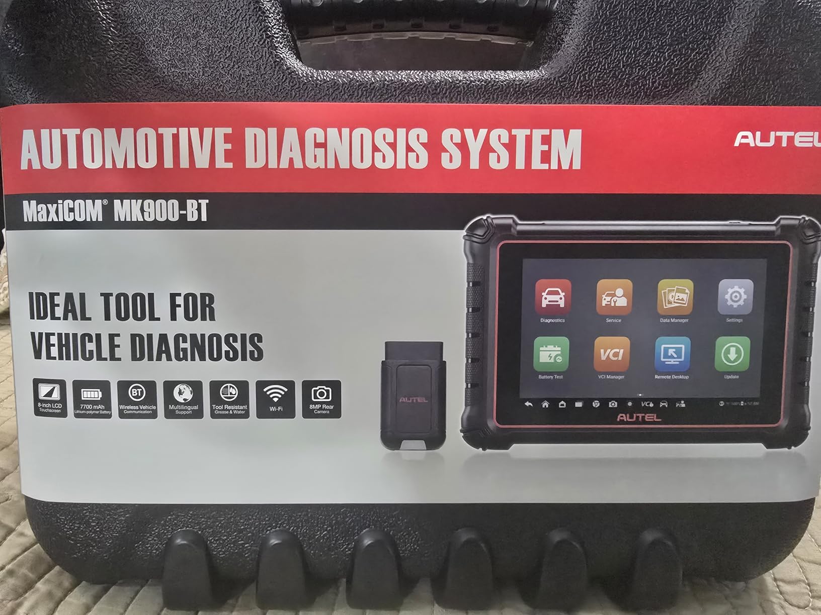 Autel Scanner MaxiCOM MK900BT, 2026 MK900-BT V2.0 Bidirectional Diagnostic Tool, 8in Up of MK900 MX900 MK808S MK808BT MX808S MK808Z, 3000+ Active Tests, 40+ Service, CAN-FD&DOIP, All System, FCA 11 OS customer photo 2