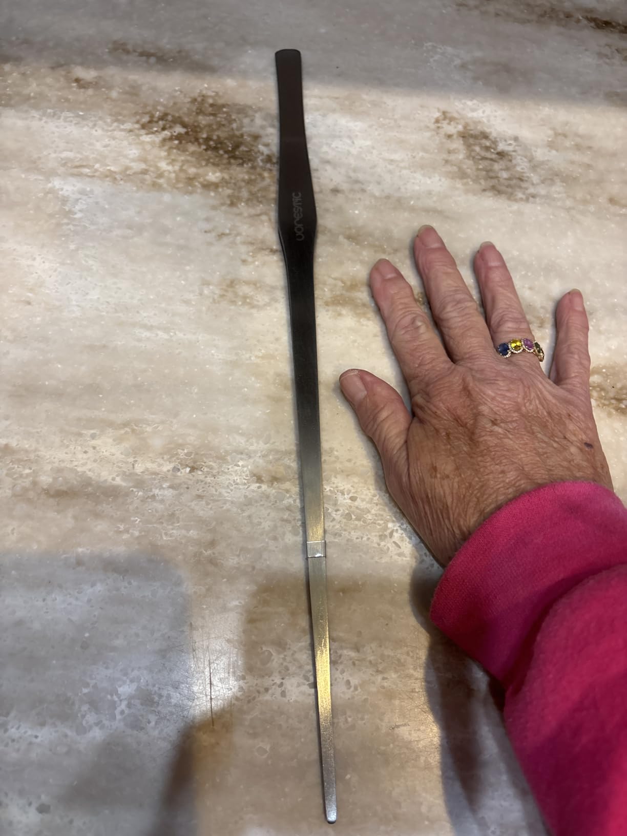 VORESTIC Straight and Curved Aquarium Tweezers Set 18 Inch, Stainless Steel Long Tweezers for Fish Tank Planting, Aquascaping, Reptile Feeding Tongs, Terrarium Tool and Aquarium Tongs customer photo 1