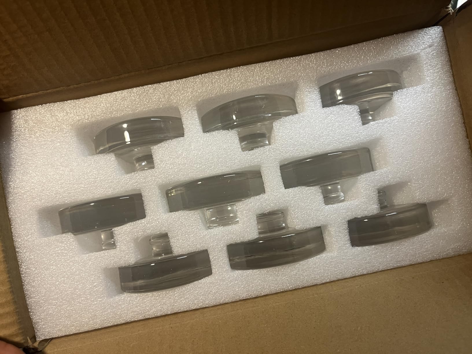 Eleganttime 4 Pack Easy Grip Handle Glass Fermentation Weights Great Mason Jar Wide Mouth Canning Fermenting Pickling Sourkrout Kraut Weight Fermentation Kit customer photo 2