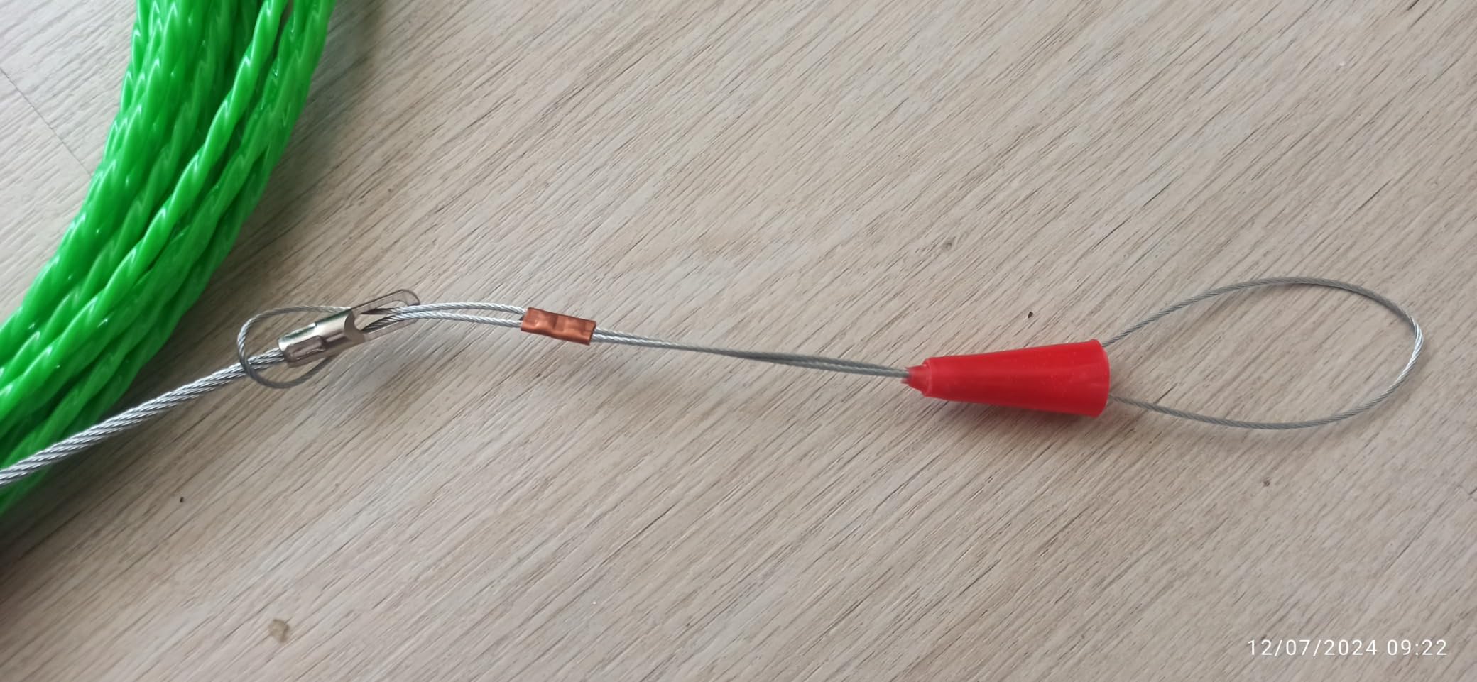 30M Wire Puller Wall Cable Running Fish Tape Push Pull Rod Electrical Fish Tape Kit Cable Puller Grip Cable Running Rod Fish Tape with Fastener customer photo 2