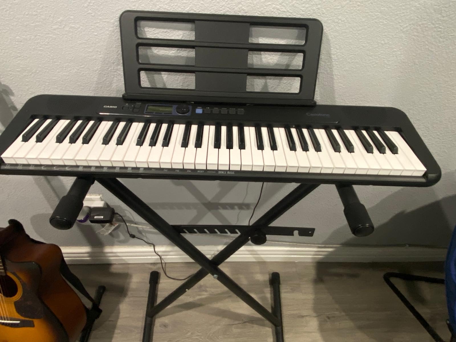 GLEAM Keyboard Stand - Digital Piano Stand, Single X Style, Black (Capacity: 100 lb) customer photo 2