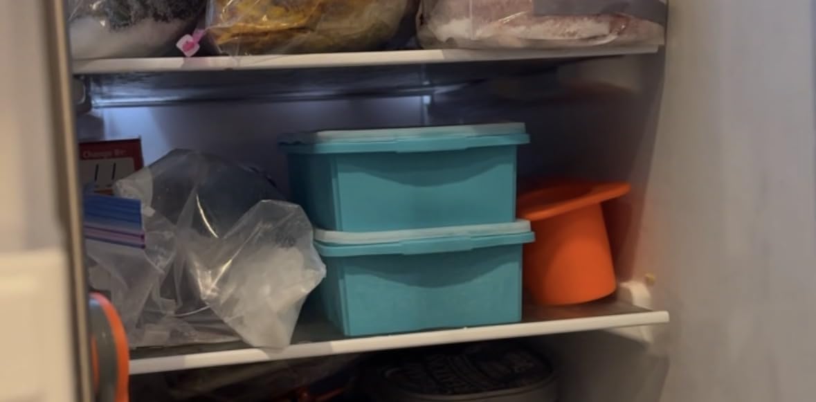 Silicone Freezer Tray With Lid - Soup Freezer Container molds - Large Ice Cube Tray- makes 8 perfect 1 cup portions cubes, 2-Pack Freezer Storage Food Soups & Meal Prep - Oven & Dishwasher -Safe customer photo 2