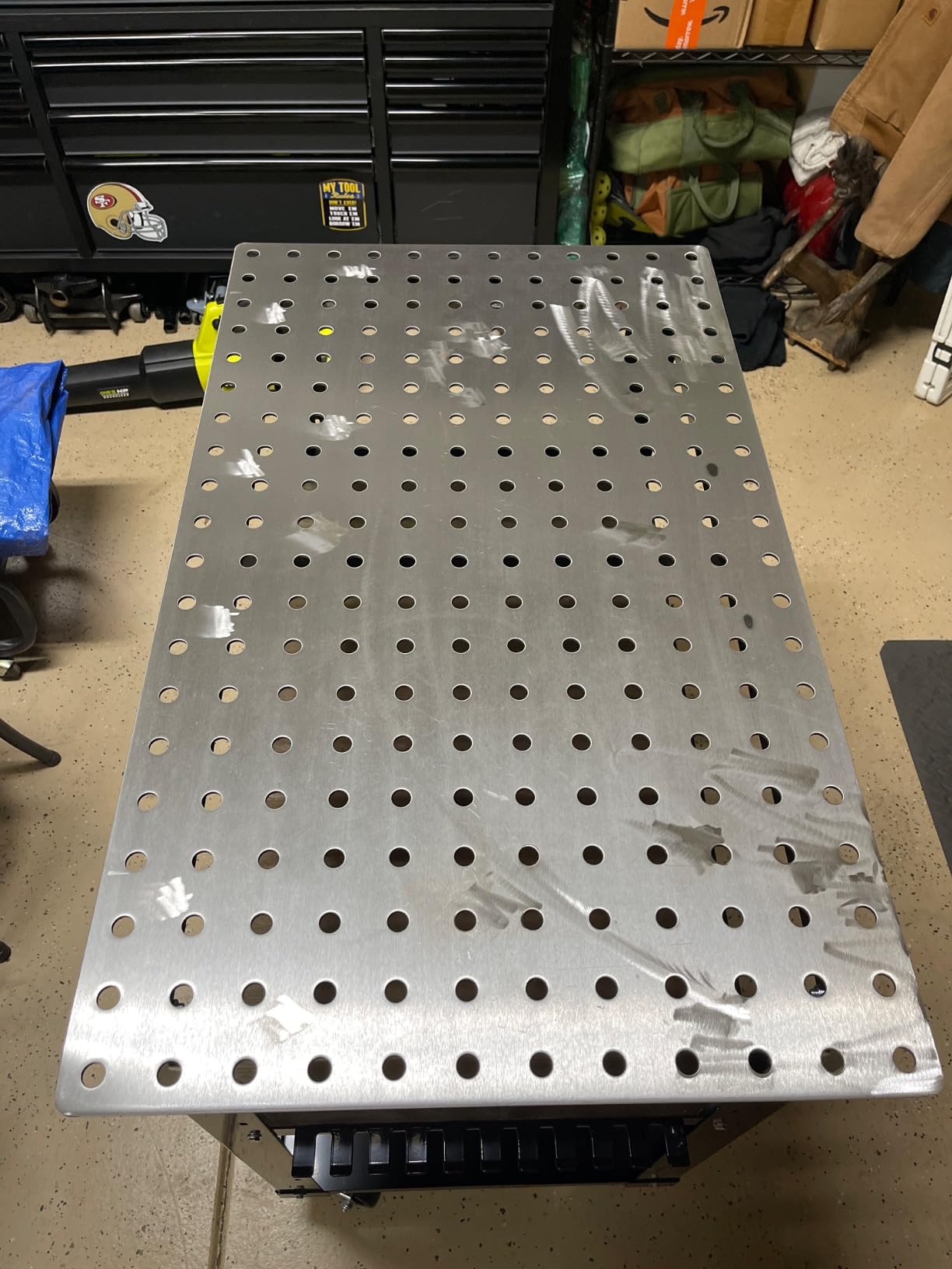 Klutch Mobile Welding Table, Welding Tools Metal Fit-Up Kit With Firm Grip Handle And Heavy-Duty Swivel Casters, Welding Equipment Welding Table Top customer photo 2