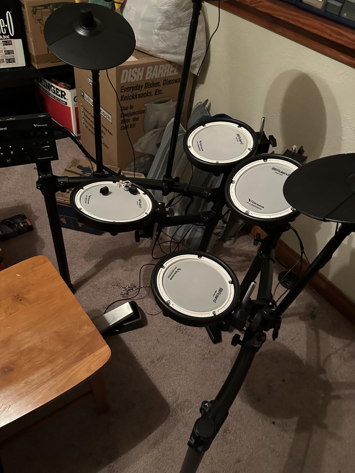 Roland TD-07DMK Electronic V-Drums Kit - Legendary Double-Ply All Mesh Head kit with superior expression and playability - Bluetooth Audio & MIDI - 40 FREE Melodics Lessons customer photo 1