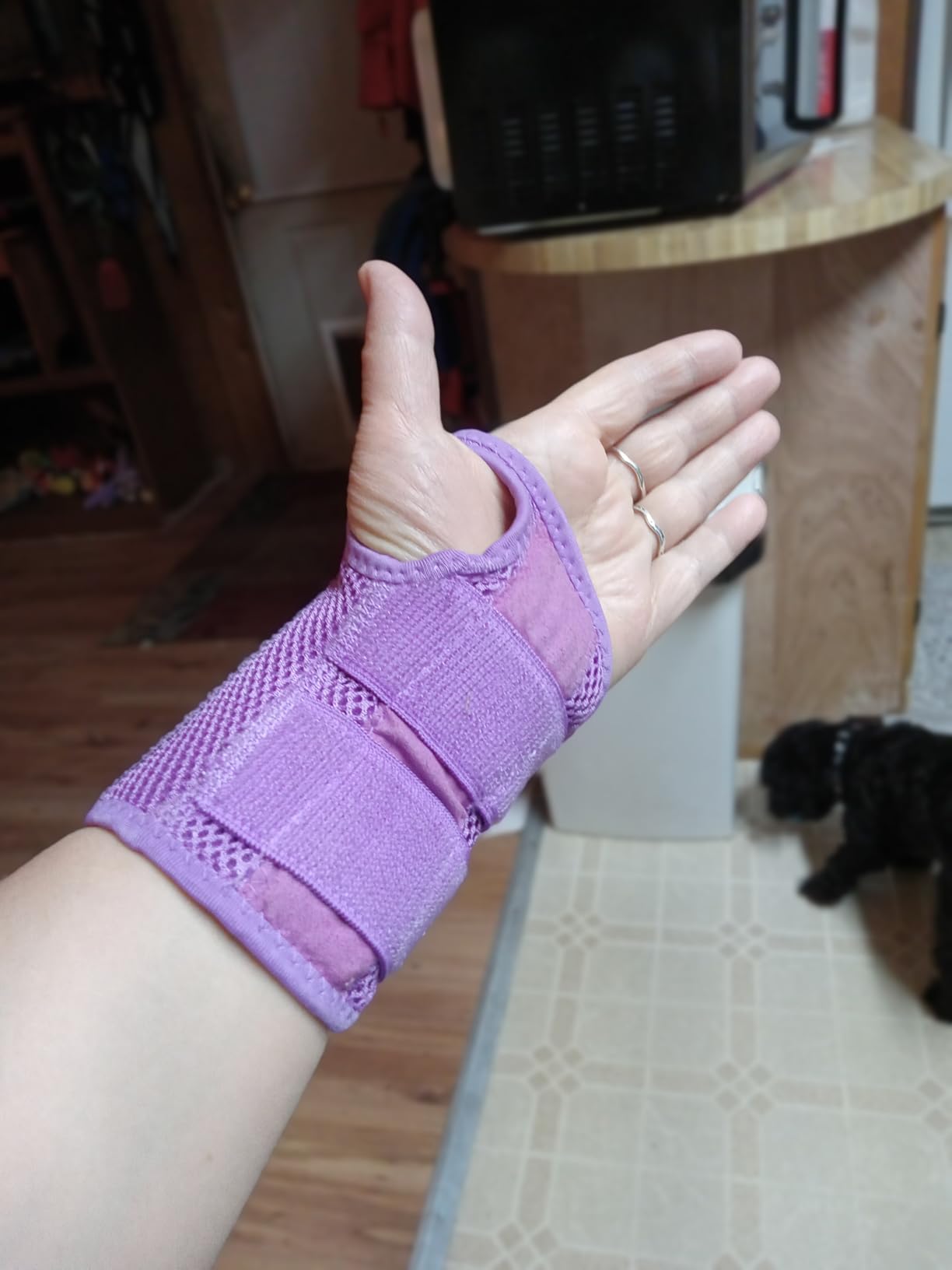 NuCamper Wrist Brace Carpal Tunnel Right Left Hand for Men Women Pain Relief, Night Wrist Sleep Supports Splints Arm Stabilizer with Compression Sleeve Adjustable Straps,for Tendonitis Arthritis customer photo 2