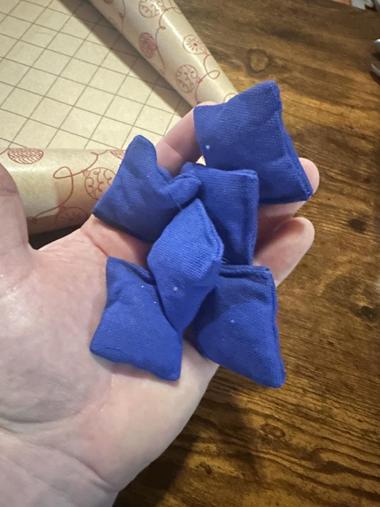 6 Pieces Pattern Weights Fabric Sewing Weight Dressmaking Cloth Cutting Weight for Sewing Accessories Canvas Filled Steel Ball Samples Paperweight for Writing Drawing customer photo 2