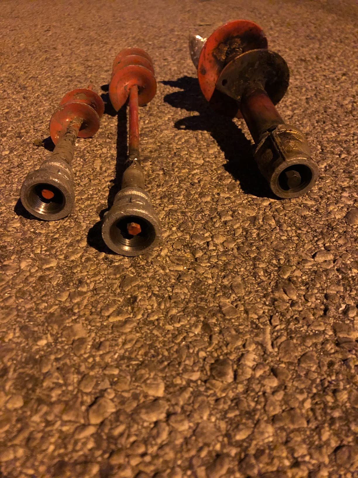 Auger Drill Bit for Planting Set of 4, Garden Ground Earth Spiral Drill Bit for 3/8