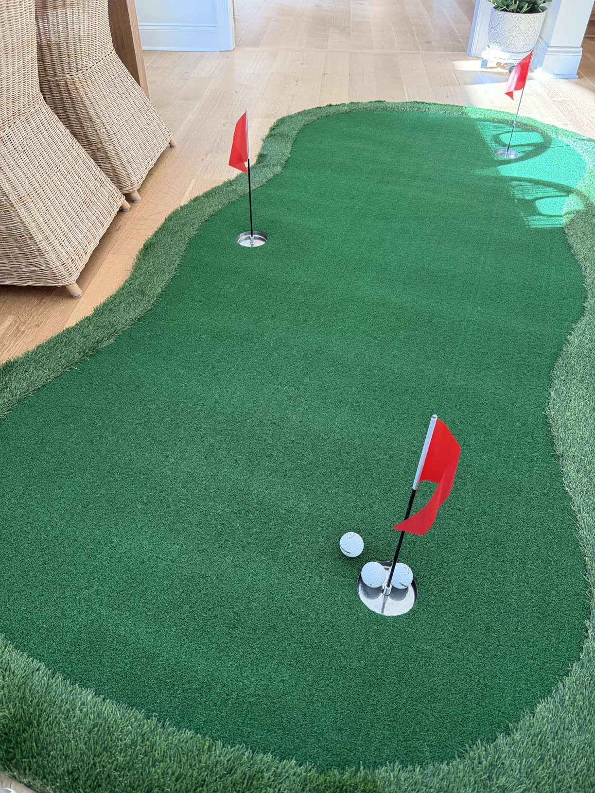 Golf Putting Green, Practice Putting Green Mat, Large Professional Golfing Training Mat for Indoor Outdoor customer photo 1