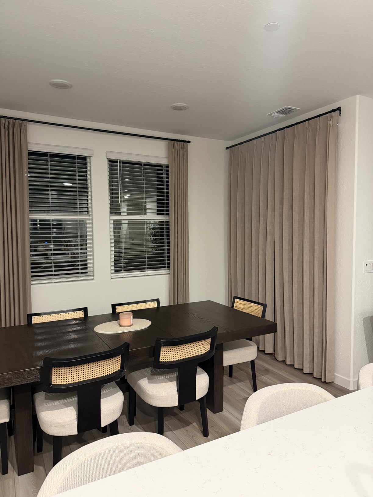 Signature Design by Ashley Burkhaus Rectangle Dining Room Extension Table, Removable Center Leaf, Seats up to 8, Wood, 40