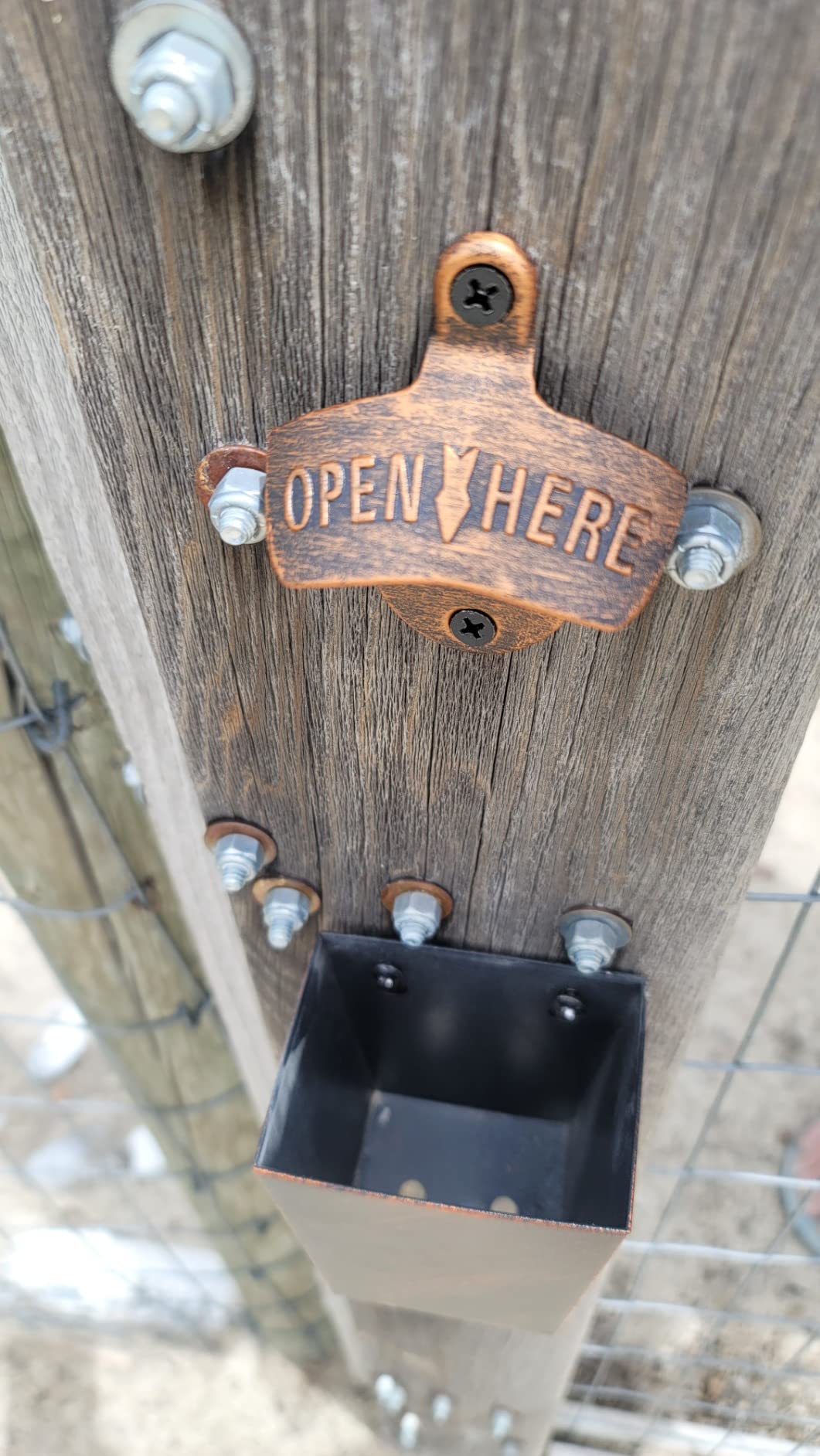 Stainless Bottle Top Opener Wall Mounted Beer Opener with Cap Catcher Drained Narrow (Brushed Silver) customer photo 1