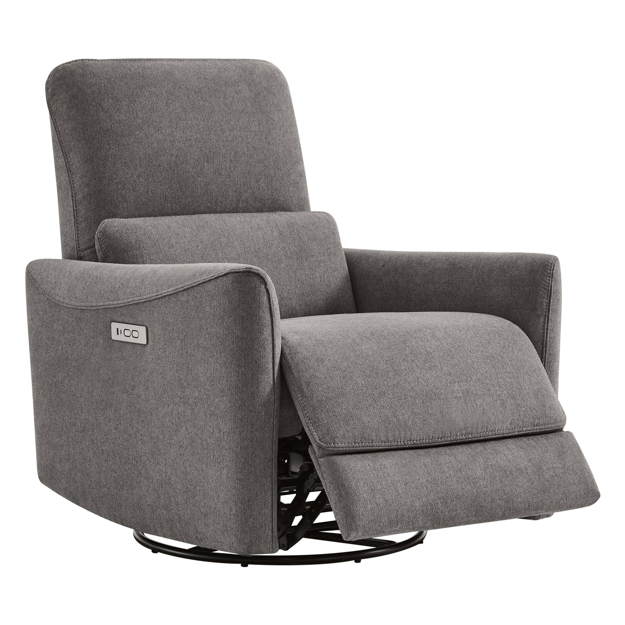 CHITA Power Recliner Chair Swivel Glider, FSC Certified Fabric Living Room Reclining Sofa Chair with Lumbar Support, Metal Grey customer photo 1