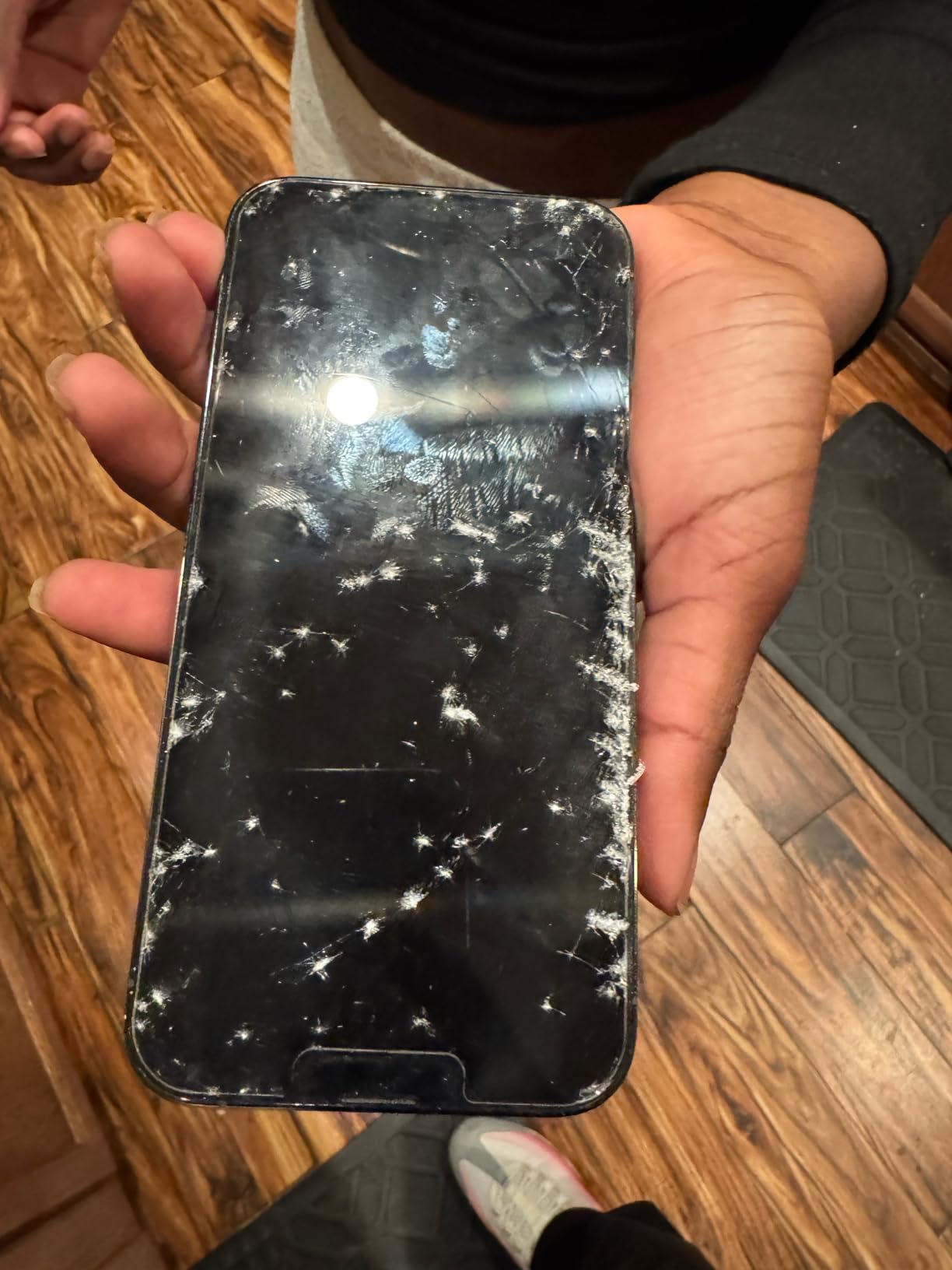 JETech Privacy Screen Protector for iPhone 17e (2026) / iPhone 16e / iPhone 13/13 Pro, Anti Spy Tempered Glass Film, 6.1-Inch Display, 2-Pack customer photo 1