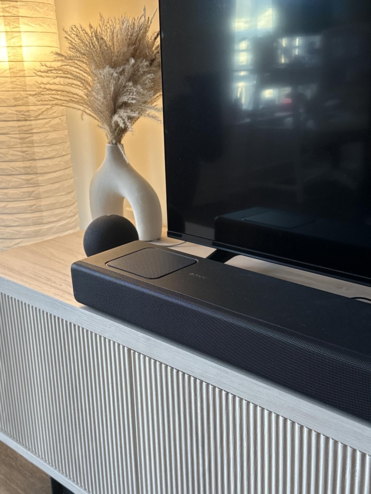 Sony HT-A5000 5.1.2ch Dolby Atmos Sound Bar Surround Sound Home Theater with DTS:X and 360 Spatial Sound Mapping, Works with Alexa and Google Assistant, Black customer photo 1
