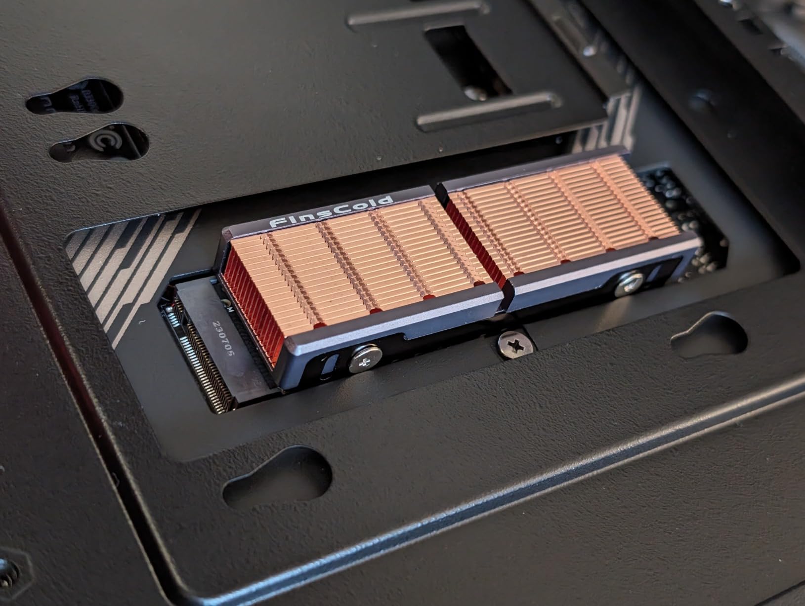 JEYI Copper M.2 HeatSink, Passive Nvme SSD Heatsinks with Copper Fins - Finscold Q80 customer photo 2