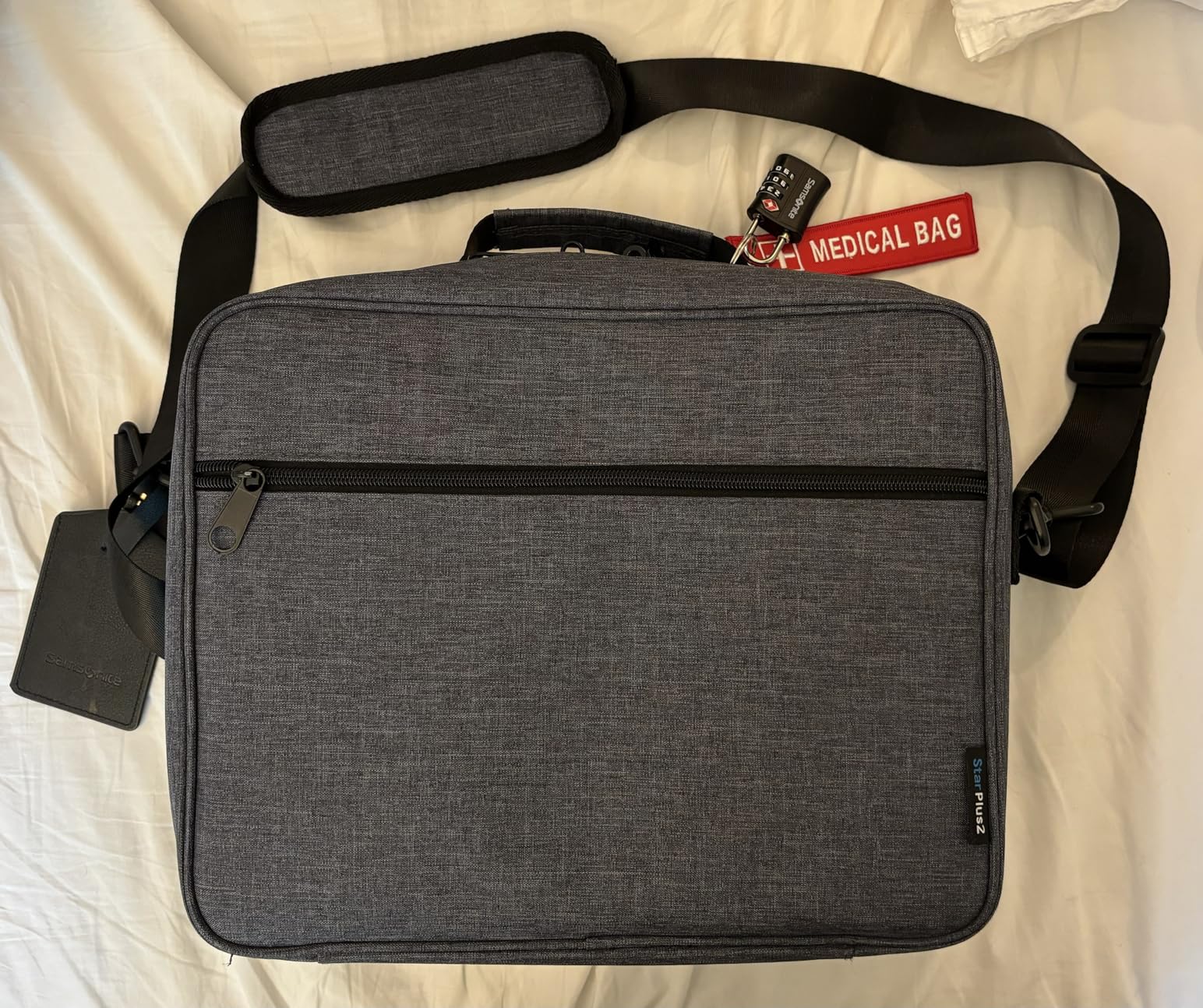 Extra-Large Pill Bottle Organizer, Medicine Bag, Carrier for Medications, Vitamins, and Medical Supplies - Modular Travel Medicine Organizer and Home Storage Med Bag - Dark Gray (with Lock) customer photo 1