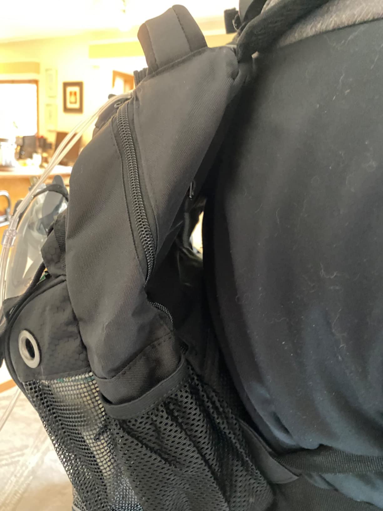 Trunab Portable Oxygen Concentrator Carrying Backpack, POC Bag with Transparent Cover & Multiful Pockets Compatible with Inogen one, Caire FreeStyle Comfort, Oxygo, Philips SimplyGo Mini customer photo 2