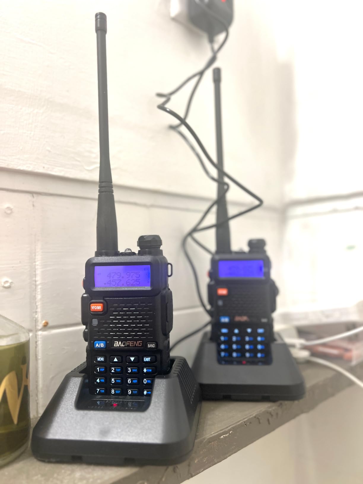 BAOFENG Radio Ham Radio UV-5R Long Range UV5R Dual Band VHF UHF Rechargeable Walkie Talkies for Adults Handheld Two Way Radio with Earpiece AR-771 Full Kit for Camping Hunting Survival Gear,2Pack customer photo 2