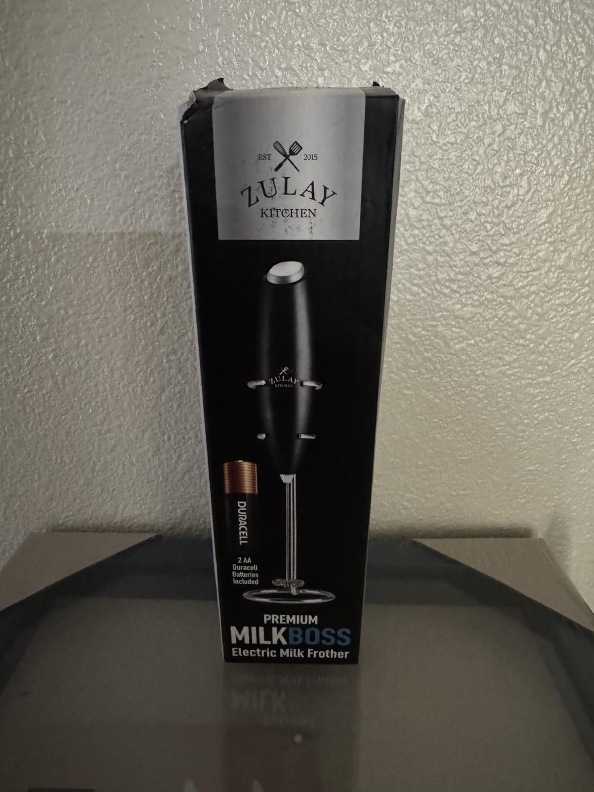 Zulay Kitchen Powerful Milk Frother Wand With 2 Duracell Batteries - Ultra Fast Handheld Drink Mixer - Electric Whisk Foam Maker for Coffee, Lattes, Cappuccino, Matcha, Hot Chocolate & Creamer - Black customer photo 2