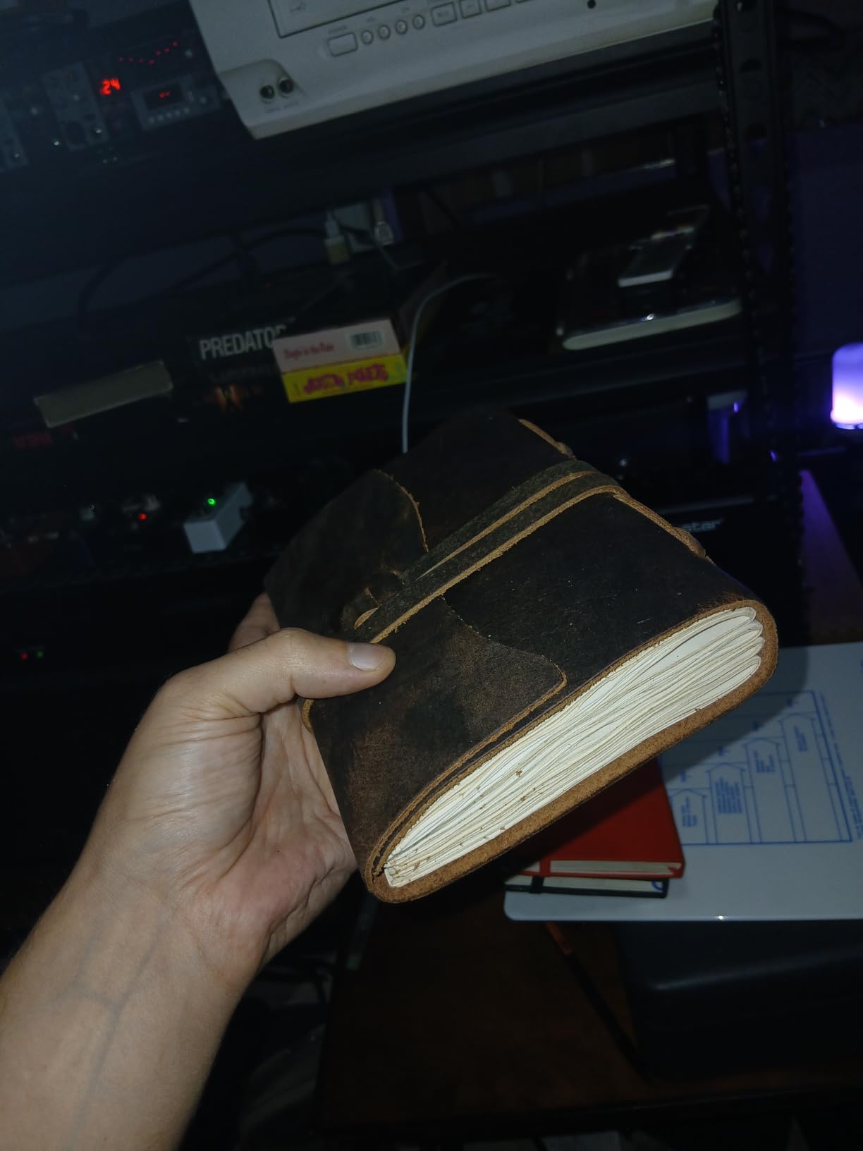 LEATHER VILLAGE Leather Bound Journal - Rustic Brown, 7X5, 220 Pages - Vintage Blank Paper Diary for Writing, Drawing, Sketchbook, and Travel Notebook - Ideal for Women and Men customer photo 1