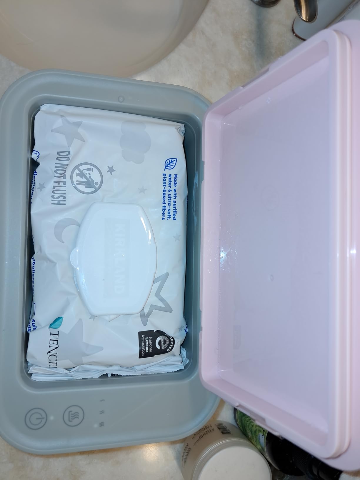 Chefhandy Baby Wipe Warmer, 3-Level Temperature Control, Silent & Even Heating, Large Capacity Wipes Dispenser for Babies & Adults, White customer photo 2
