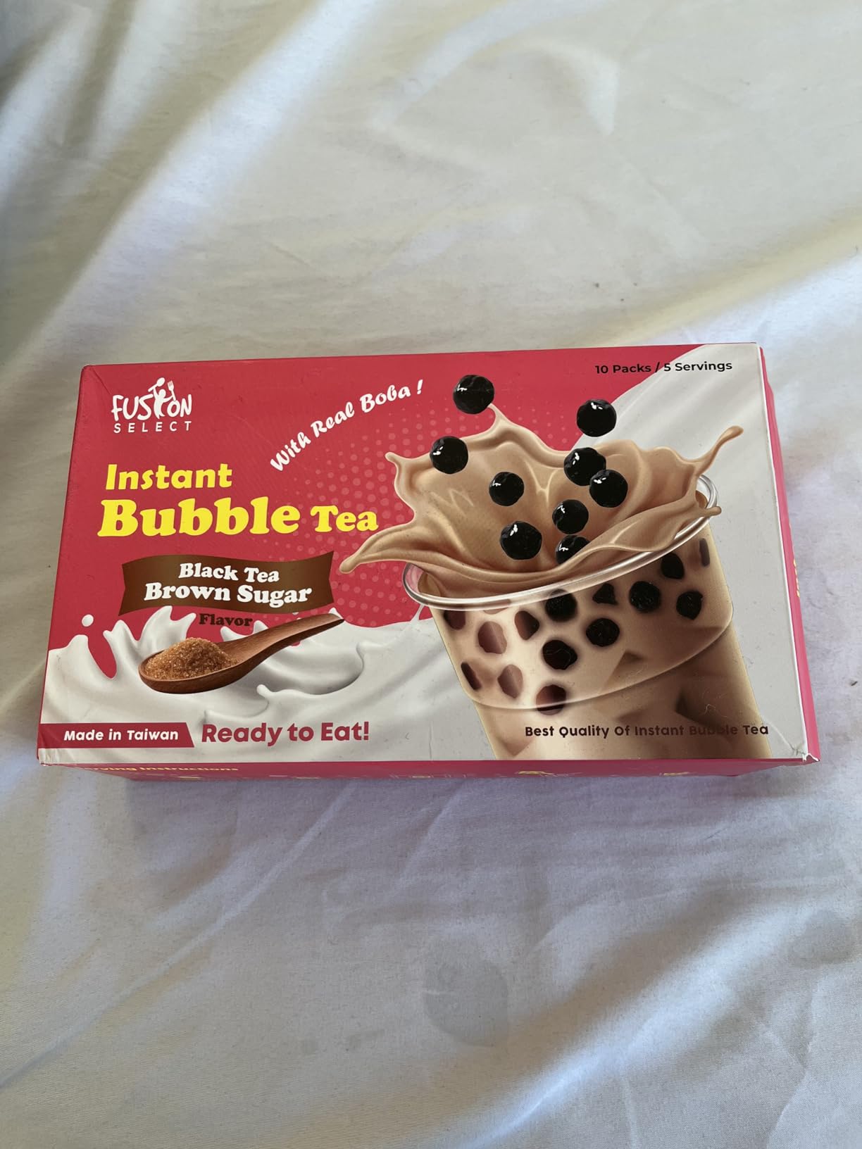 Fusion Select 5 Packs Taro, Mango, Honeydew, Strawberry Bubble Tea Kit Set With Extra Rich Tapioca Pearls, Straws customer photo 1