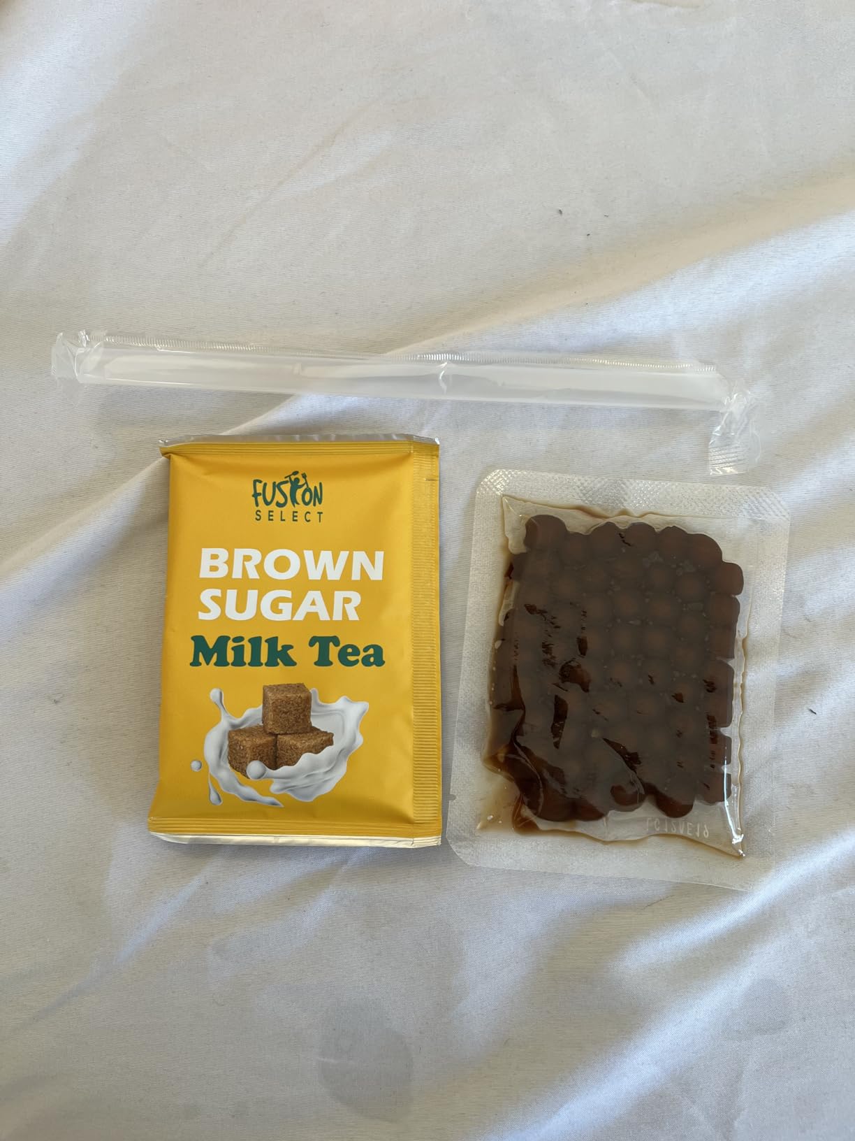 Fusion Select 5 Packs Taro, Mango, Honeydew, Strawberry Bubble Tea Kit Set With Extra Rich Tapioca Pearls, Straws customer photo 2