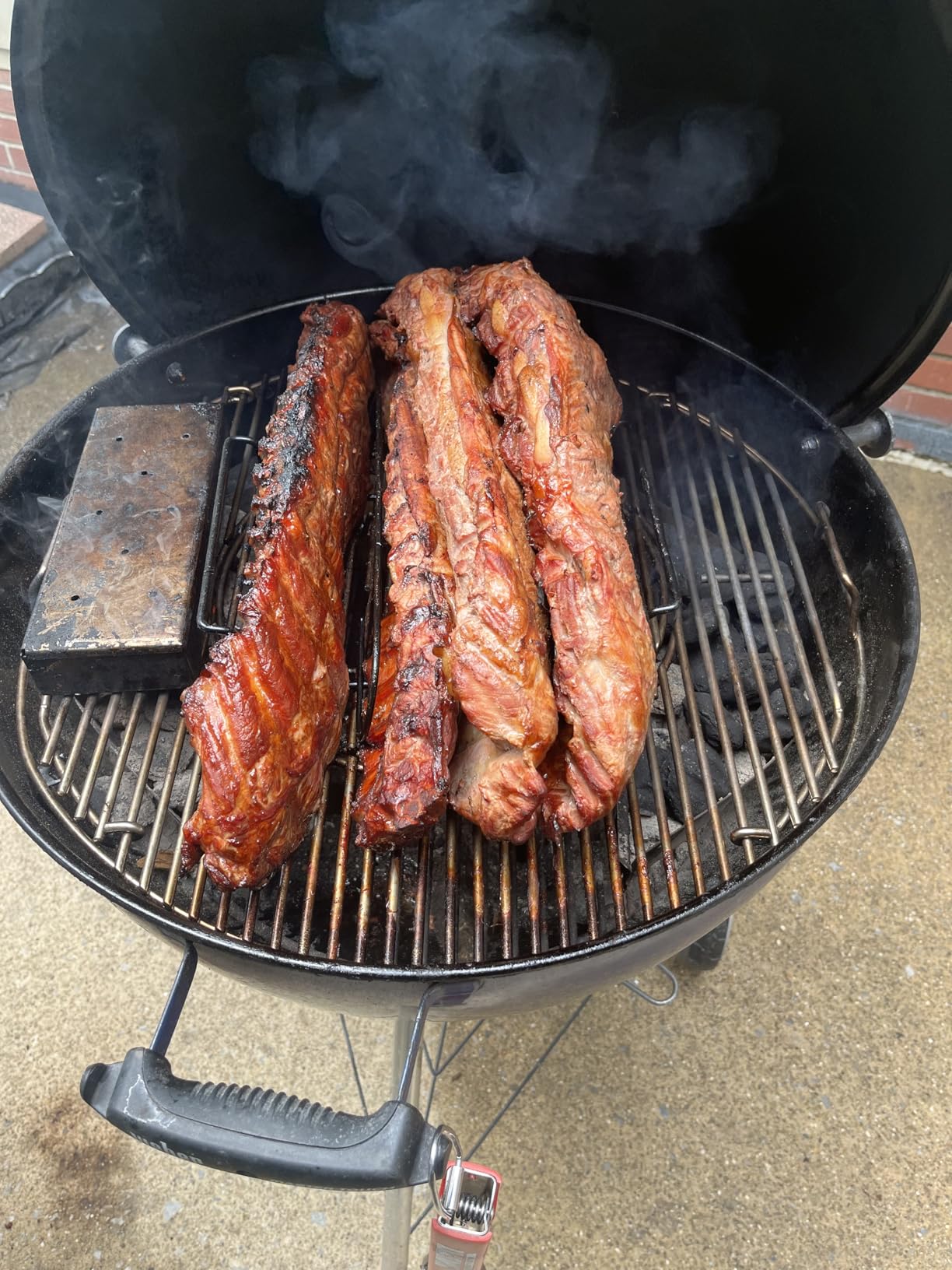 UNCO- Stainless Steel Rib Rack, Holds Up to 4 Full Racks of Ribs for Smoking, Smoker Rack for Grilling, Nonstick BBQ Rib Rack Stand Holder customer photo 1