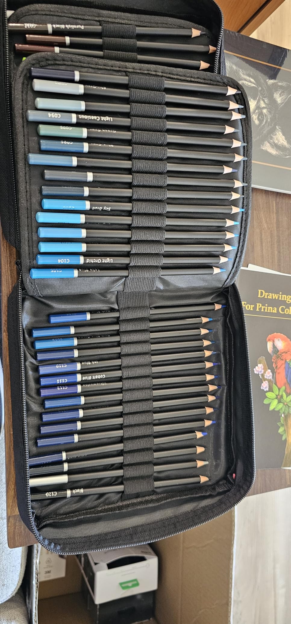 PRINA Art Supplies 120 Colors Colored Pencils Set for Adults Coloring Books with Sketchbook, Professional Vibrant Artists Coloring Pencils for Drawing Sketching Blending Shading, Soft Core Oil Based customer photo 1