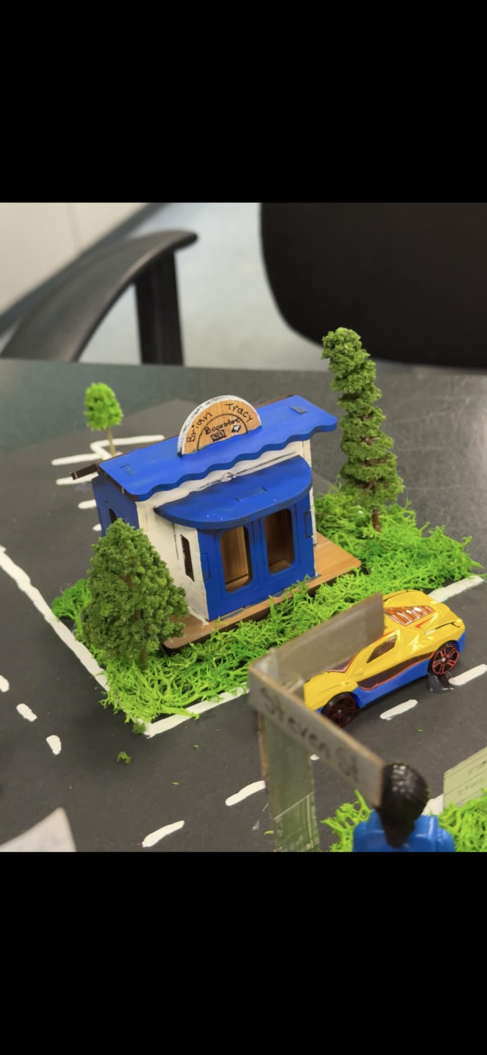 28 Pcs Tiny Model Trees with 40g Faux Green Moss, 0.79-3.15'' Diorama Trees Grass Mini Fake Miniature Trees Diorama Materials Kit for Diorama Box Craft Model Train Fairy Village customer photo 1