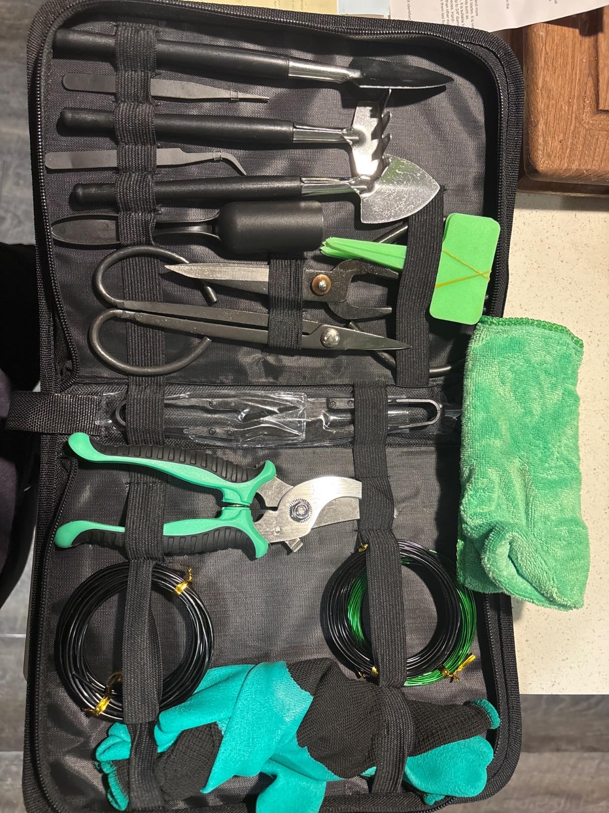 Bonsai Tools Kit- 24 PCS Bonsai Tree Kit Tools for Beginners, Bonsai Tool Set Bonsai Starter Trimming Care Kit Include Pruning Shears, Scissors, PU Leather Bag, Bonsai Pruning Kit for Women & Men customer photo 1