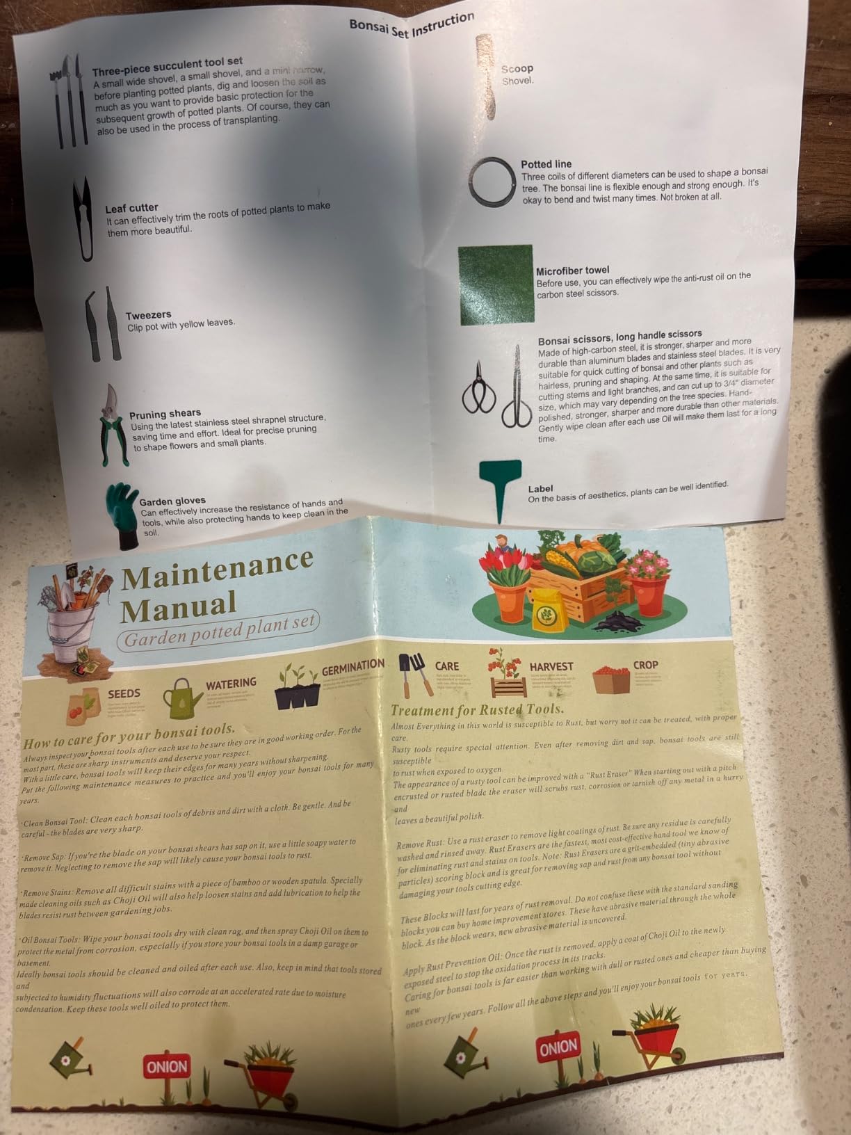 Bonsai Tools Kit- 24 PCS Bonsai Tree Kit Tools for Beginners, Bonsai Tool Set Bonsai Starter Trimming Care Kit Include Pruning Shears, Scissors, PU Leather Bag, Bonsai Pruning Kit for Women & Men customer photo 2