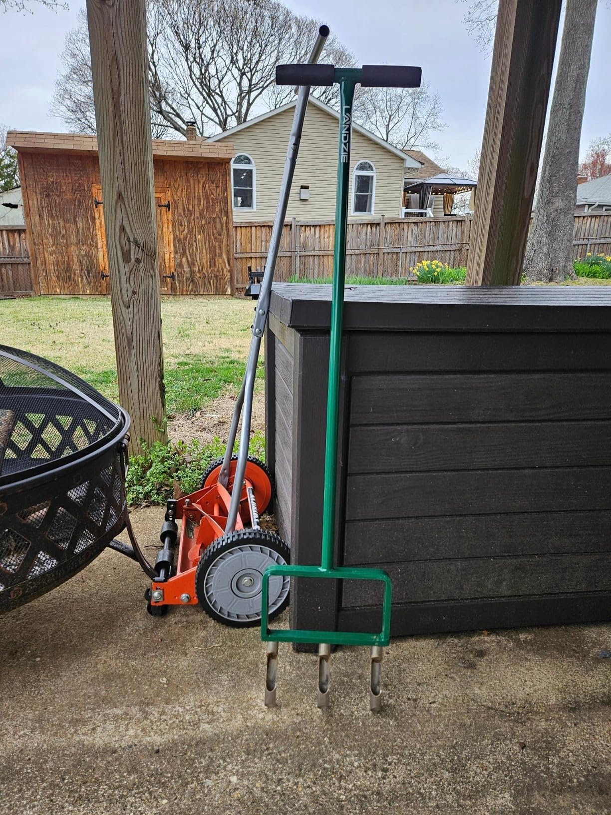 The Original Hollow Tine Lawn Aerator Tool - 42 Inch Core Aerator and Grass Aeration Tool Lawn Tools - Stainless Steel Manual Lawn Aerator Plug Aerator and Aerator Lawn Tool customer photo 2