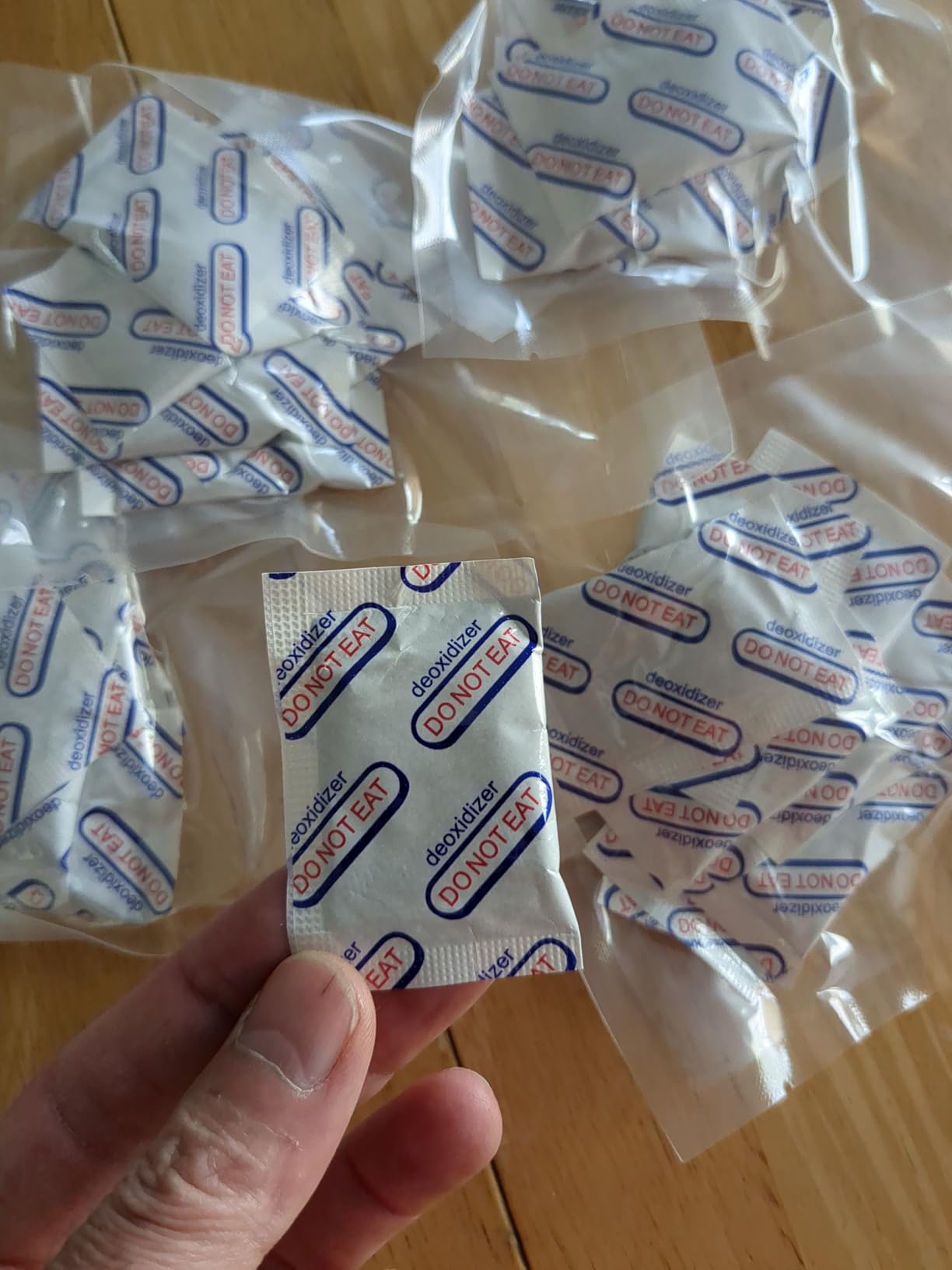 100pcs Mylar Bags for Food Storage with 150 Oxygen Absorbers & Labels, 10 Mil Thick 3 Sizes (1 Gallon, 1 Quart, 1/2 Pint) - Stand-Up, Resealable & Heat Sealable for Long Term Food Storage customer photo 1