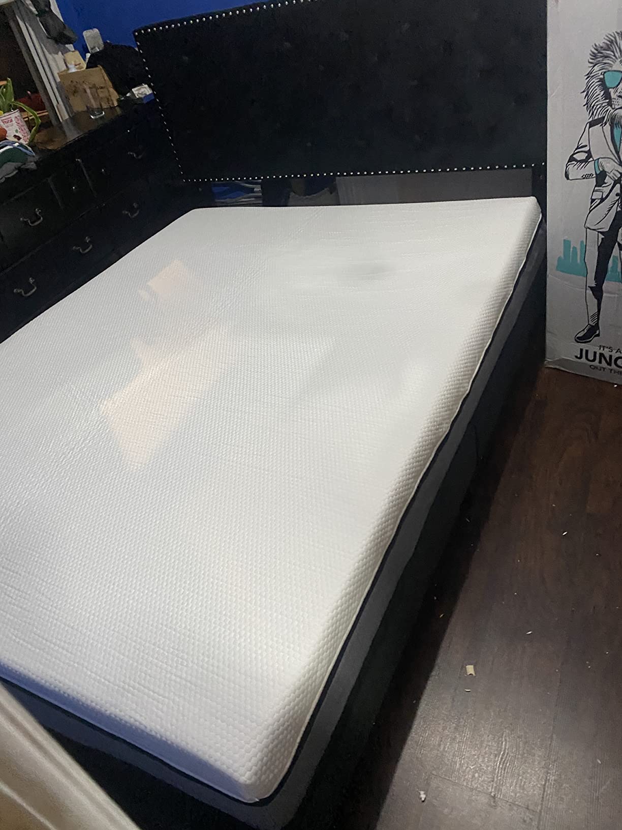 Lull Luxe Hybrid 13 Inch King Size Mattress | 6 Layer King Size Memory Foam Mattress with Cooling Gel Tech | Highest Density & Therapeutic Support with Individually Wrapped Springs | 365 Night Trial customer photo 1