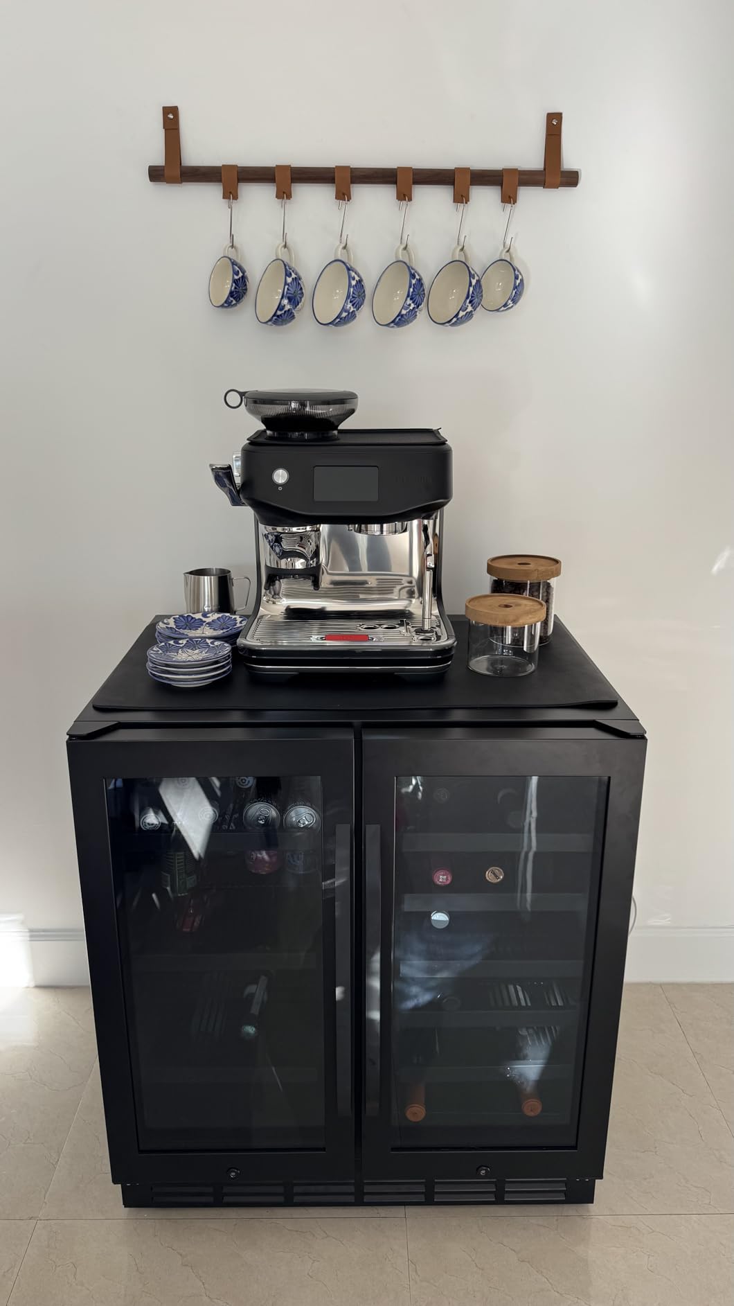 24 Inch Wine Cooler Fridge Dual Zone, Professional Large Capacity High Wine Refrigerator with Powerful Compressor, Quiet Operation and Elegant Design-KMHJ408D customer photo 1