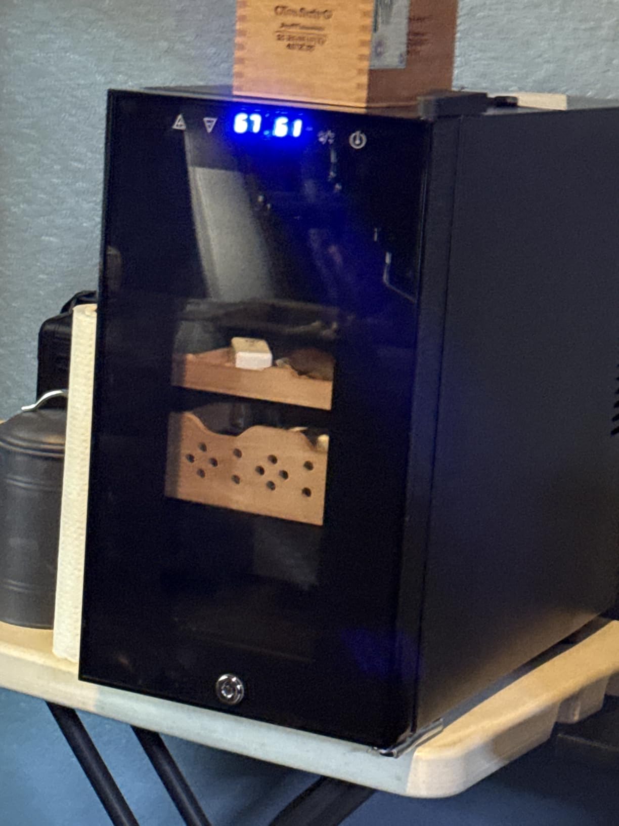 24 Inch Wine Cooler Fridge Dual Zone, Professional Large Capacity High Wine Refrigerator with Powerful Compressor, Quiet Operation and Elegant Design-KMHJ408D customer photo 2