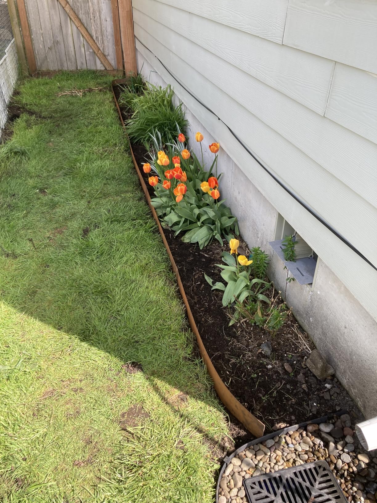 Worth Garden 6 Pack Cor-Ten Steel Landscape Edging w/Rust Patina Finish - 40