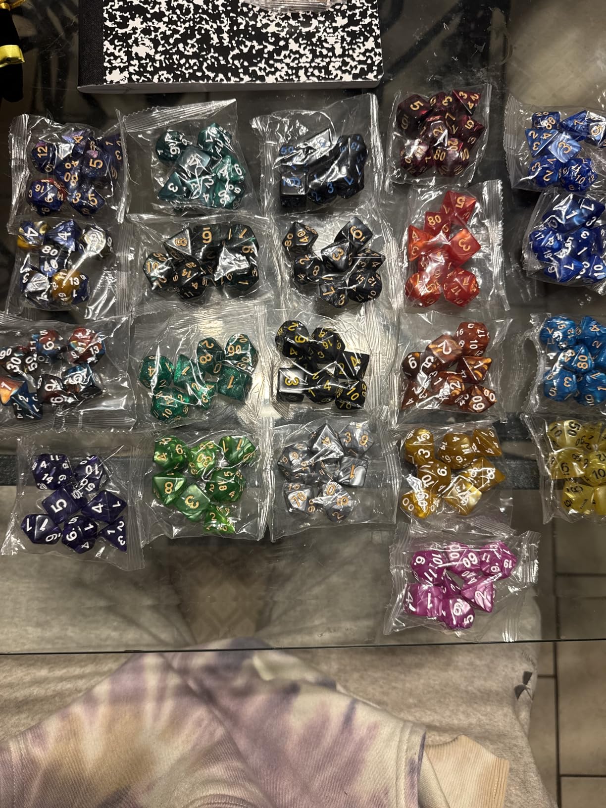 CiaraQ DND Dice Sets - 26 X 7 Polyhedral Dice (182pcs) with a Large Drawstring Bag Great for Dungeons and Dragons, Role Playing Table Game. customer photo 2