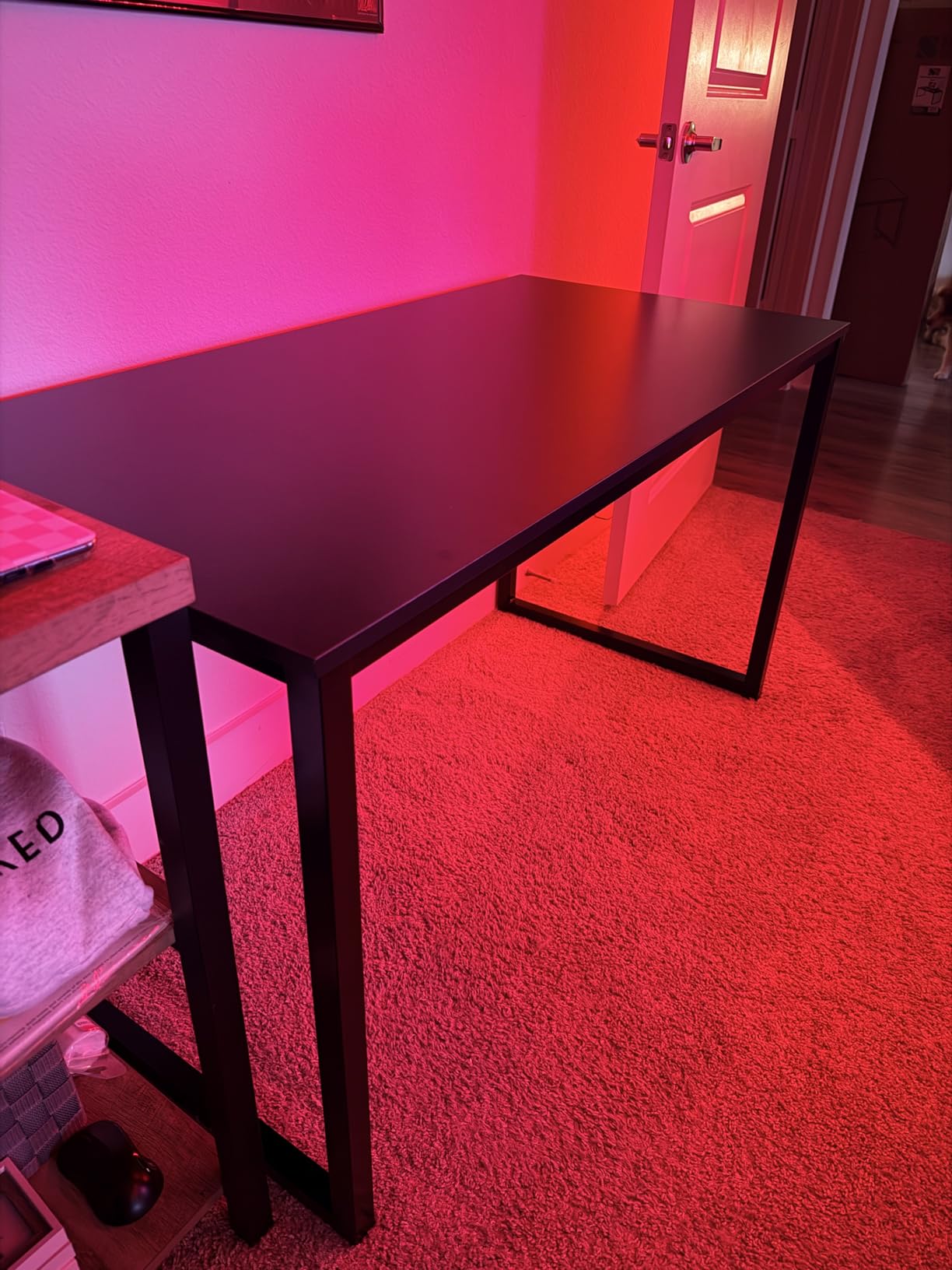 SHW Mission 32-Inch Home Office Computer Desk, Walnut customer photo 1