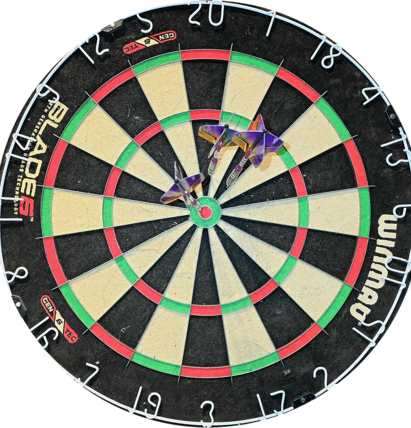 Winmau Blade X & Blade 6 Series Dartboards - Professional PDC Official Tournament Dart Board, Ultra-Thin Wire System, High-Density Sisal Construction customer photo 2