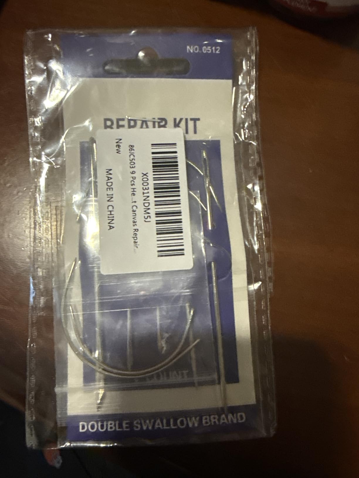 9 Pcs Heavy Duty Hand Sewing Needles Kit,Leather Sewing Needles with 5 Leather Hand Sewing Needle and 4 Curved Needle for Home Upholstery,Leather Needles for Hand Sewing,Carpet Canvas Repair customer photo 1
