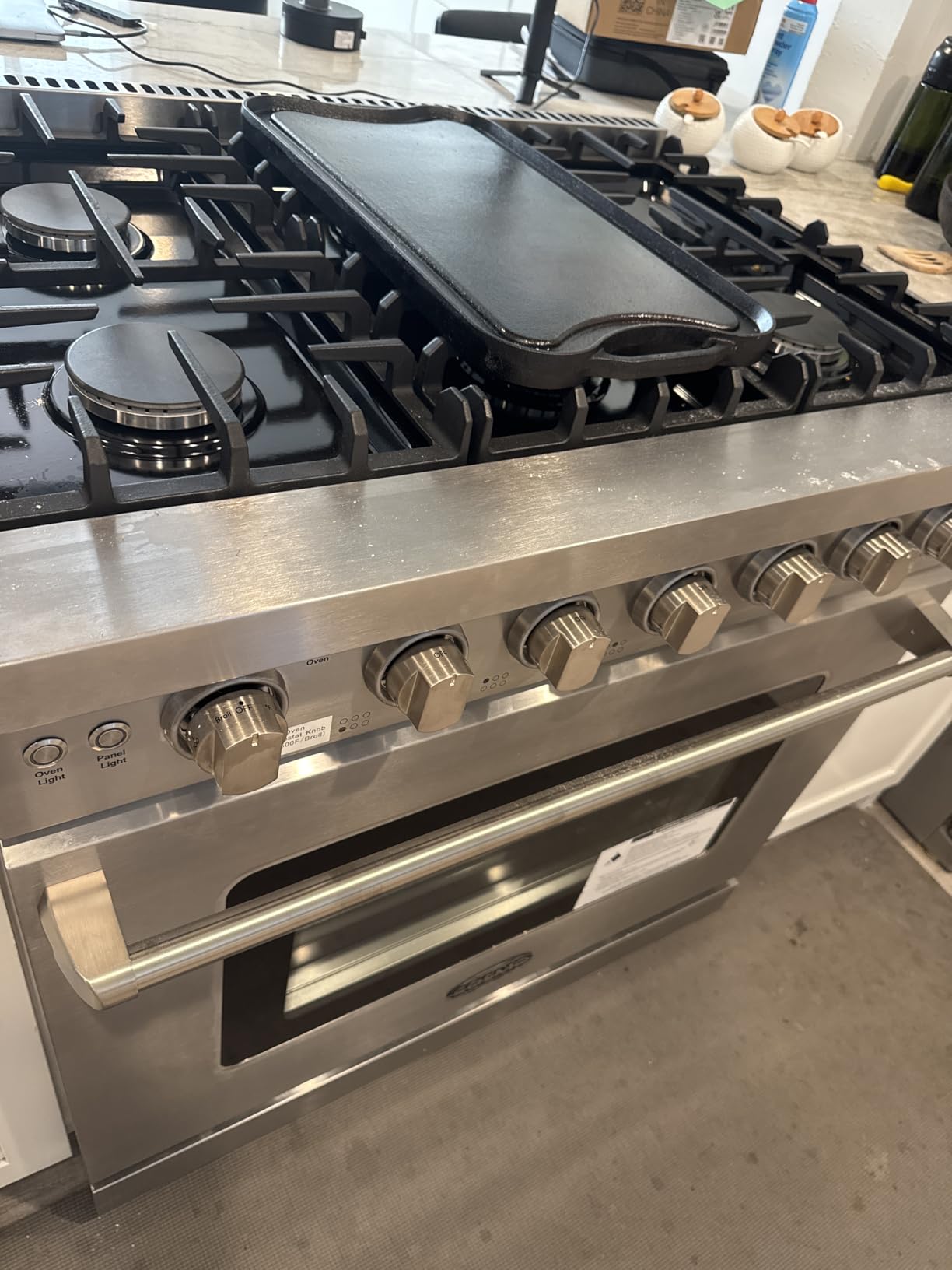 COSMO COS-EPGR244 24 in. Haven Collection 3.73 cu. ft. Gas Range with 4 Sealed Burners, Cast Iron Grates, Convection Oven, Stainless Steel customer photo 1