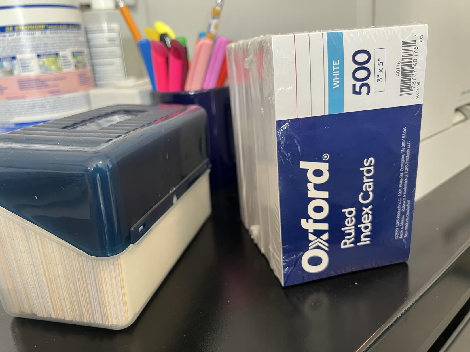 Oxford Index Cards, 3 x 5 Inches, White, Lined on Front, Blank on Back, Flashcards for School and Studying, Recipe Note Cards, 500 Count (5 Packs of 100) (40176) customer photo 1